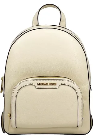 Michael Kors Jaycee Medium Pebble Leather Zip Pocket Backpack Bag