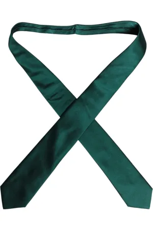 Dolce & Gabbana Solid Cotton Adjustable Necktie Tie