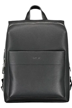 Calvin Klein Black Polyester Men Backpack