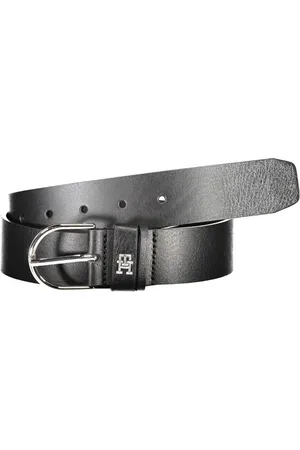 Tommy Hilfiger Elegant Leather Belt with Metal Buckle - 75 cm / 30 Inches