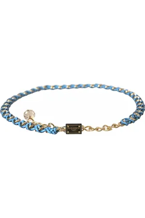 Dolce & Gabbana Braided Gold Brass Chain Waist Belt - 80 cm / 32 Inches