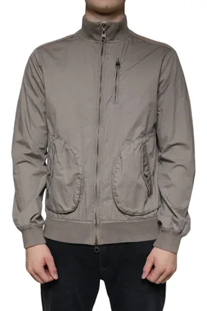 Emporio Armani Cotton Full Zip Bomber Logo Jacket - IT48 | M