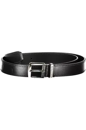 Calvin Klein Elegant Leather Belt with Metal Buckle - 85 cm / 34 Inches