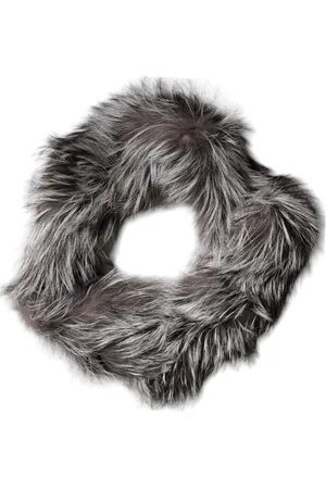 Dolce & Gabbana Fox Fur Neck Wrap Warmer Winter Scarf