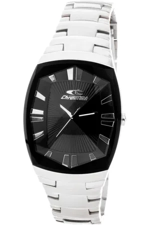 Chronotech Silver Steel Watch