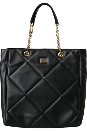Dolce & Gabbana Leather JUNGLE Quilted Shopping Tote Bag