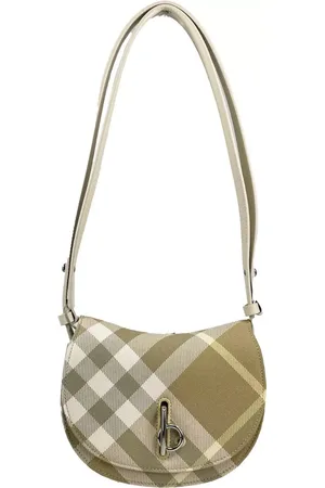 Burberry Mini Check Rocking Horse Crossbody Bag Purse