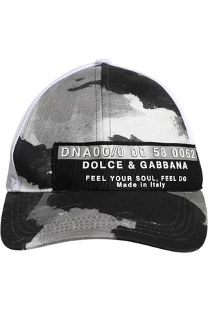 Dolce & Gabbana White Gray Camouflage 6 Panels Baseball Cap - 58 cm|M
