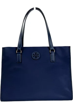 Tory Burch Navy Ella Small Nylon Tote Bag Purse 160633