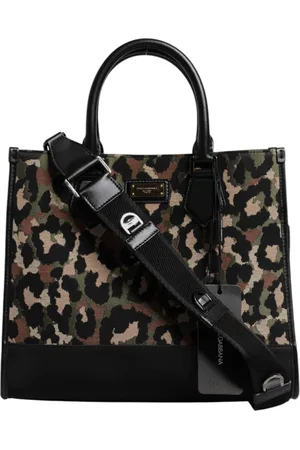 Dolce & Gabbana Multicolor Leopard Shopping Tote Shoulder Bag