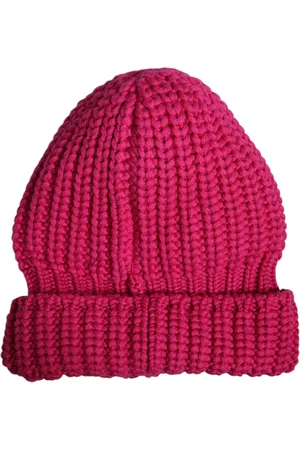 Dolce & Gabbana Pink Solid Wool Knitted Winter Beanie Hat