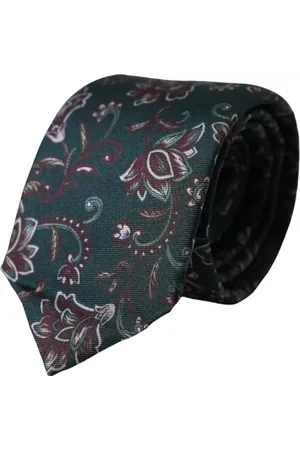 Dolce & Gabbana Floral Print Silk Adjustable Men Tie