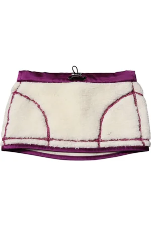Dolce & Gabbana Purple Cashmere Fleece Neck Warmer Scarf