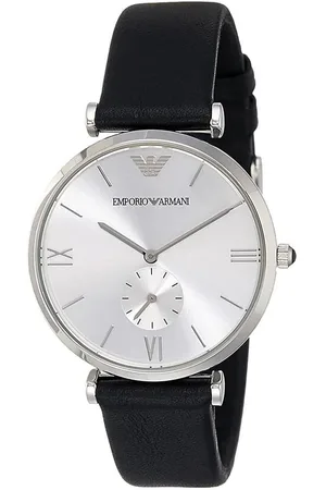 Emporio Armani Blue Leather Watch