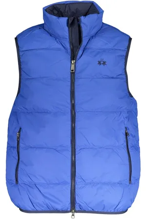La Martina Blue Polyamide Men Jacket - M