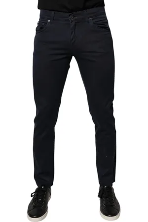 Dolce & Gabbana Dark GOLD Cotton Skinny Men Denim Jeans - IT48 | M