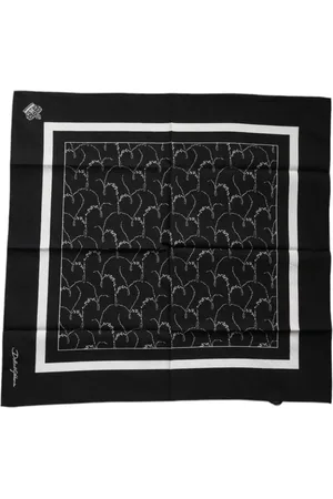 Dolce & Gabbana Patterned Cotton Handkerchief Scarf