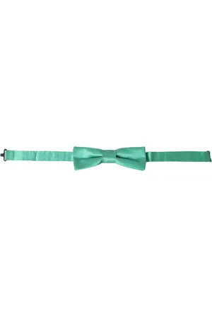 Dolce & Gabbana Mint Silk Adjustable Neck Men Bow Tie