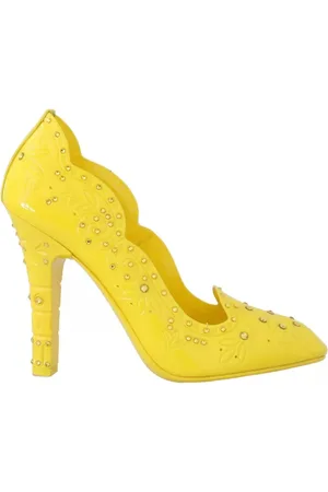 Dolce & Gabbana Crystal Heels CINDERELLA Shoes - EU37.5/US7.5