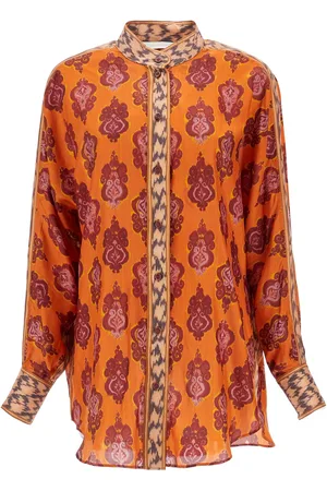 ZIMMERMANN Silk shirt ikat long sleeve loose fit - 0
