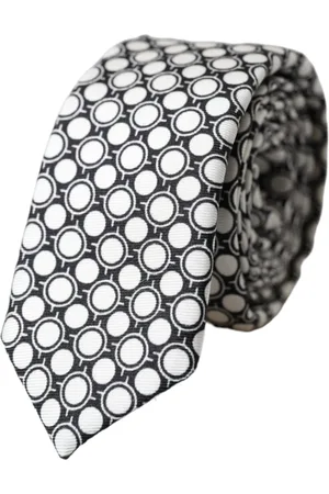 Dolce & Gabbana Circles 100% Silk Adjustable Tie