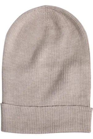 Dolce & Gabbana Beige Cashmere Knitted Winter Beanie Hat
