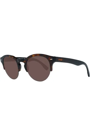 Ermenegildo Zegna Brown Men Sunglasses