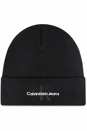 Calvin Klein Black Organic Cotton Hats & Cap - UNI