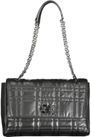 Calvin Klein Elegant Chain-Handle Bag with Twist Lock