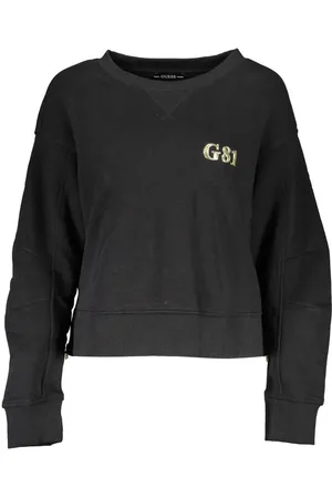 Guess Black Cotton Women Sweater - M