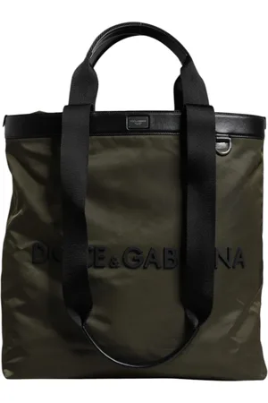 Dolce & Gabbana Military Green Nylon Shoulder Strap Tote Bag