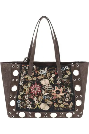 VALENTINO GARAVANI Floral embroideried Nellcote Tote Bag