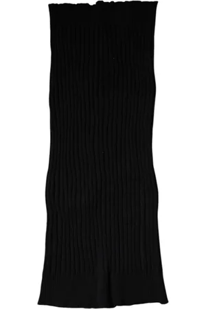 Dolce & Gabbana Black Cashmere Knitted Neck Warmer Foulard Scarf