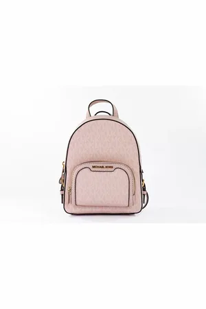 Michael Kors Jaycee Mini XS Leather Zip Pocket Backpack Powder Blush