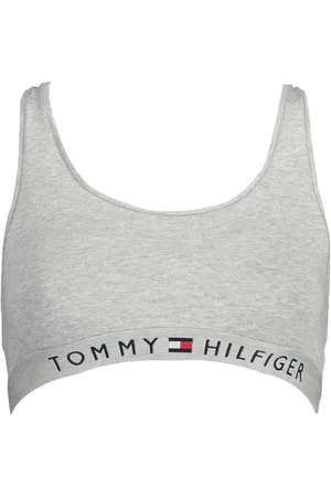 Tommy Hilfiger Gray Cotton Women Sports Bra - XS