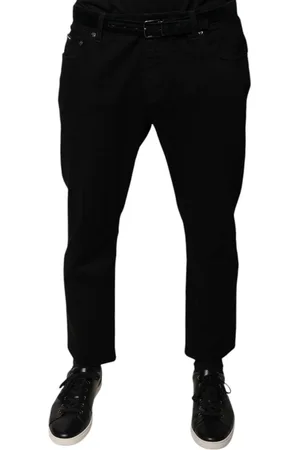 Dolce & Gabbana Cotton Stretch Logo Skinny Denim Jeans - IT54 | XL