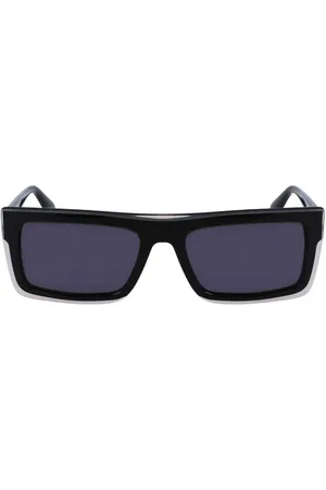 Calvin Klein Black Plastic Men Sunglass