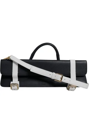 Dolce & Gabbana Blue White Calfskin Leather Crossbody Shoulder Bag