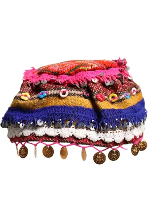 Dolce & Gabbana Multicolor Floral Sequin Knitted Embellished Hat