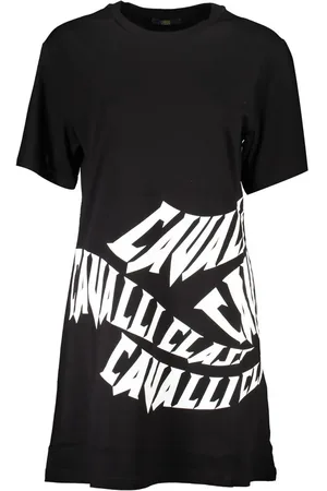 Roberto Cavalli Black Cotton Women Dress - XS