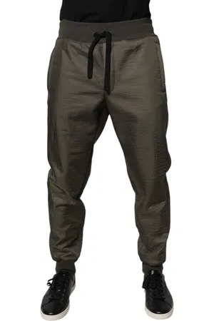 Dolce & Gabbana Lambskin Leather Men Sweatpants Pants - IT50 | L