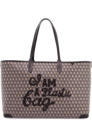 Anya Hindmarch I am a plastic bag zipped motif tote bag - OS
