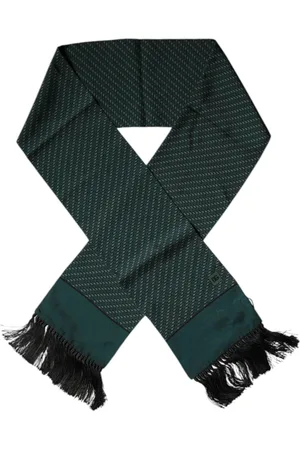 Dolce & Gabbana Dark Fantasy Fringes Neck Wrap Scarf