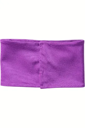 Dolce & Gabbana Purple Nylon Stretch Women Neck Warmer Scarf