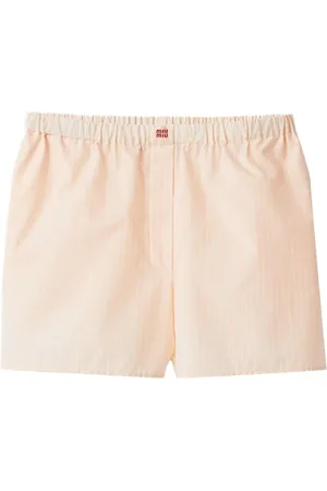 Miu Miu Striped cotton pyjama boxers - 2