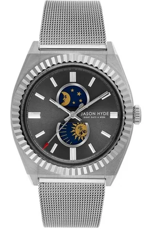 Jason Hyde Gray Steel Watch