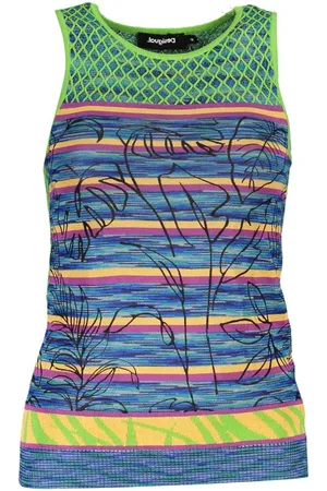 Desigual Green Cotton Women Top - M