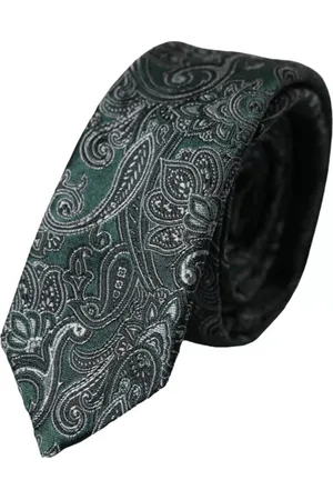 Dolce & Gabbana Floral Pattern 100% Silk Adjustable Men Tie