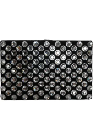 Dolce & Gabbana Velvet Crystal Clutch Evening Party Purse Bag