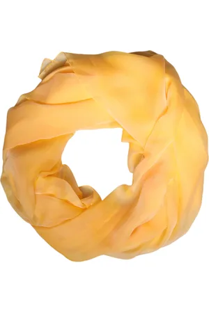 Dolce & Gabbana Yellow Silk Rectangle Wrap Shawl Scarf